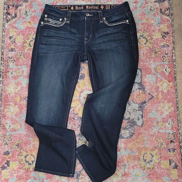 Rock Revival Sherry Easy Skinny Stretch Jean Size 34 x 32 - Picture 10 of 15